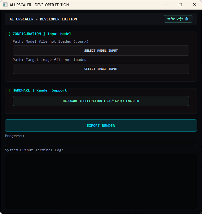 Enhance Image Quality Interface